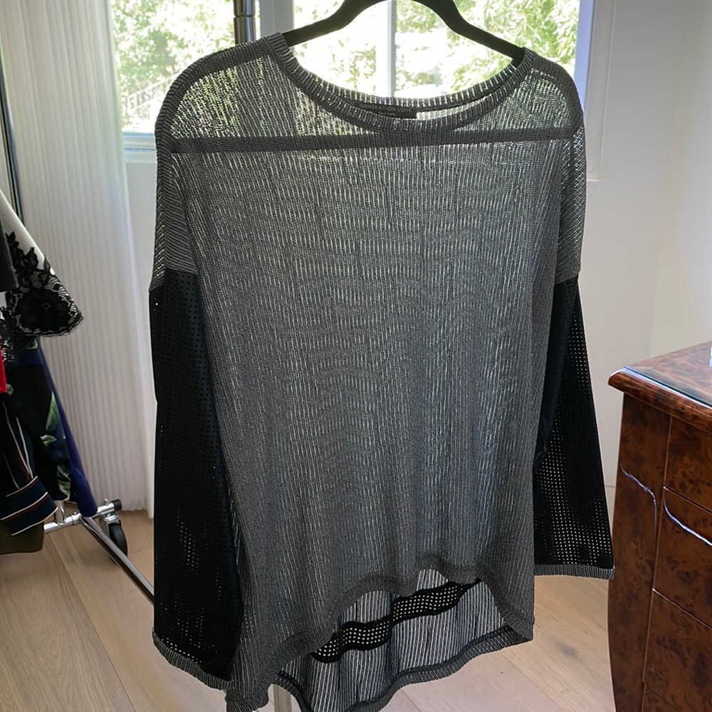 Tunic with leather